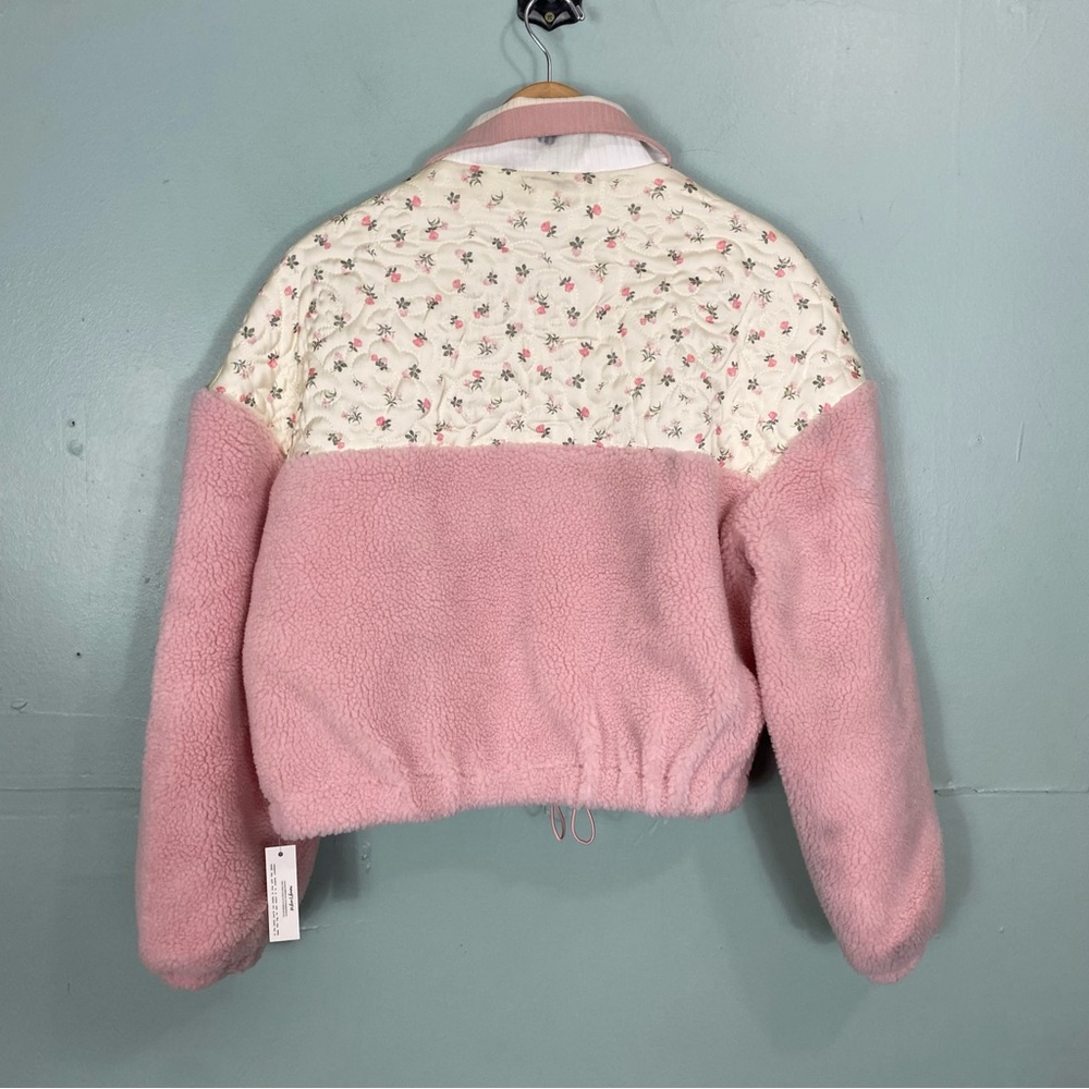 For Love & Lemons Saide Pink Jacket Floral Quilted‎ FLAWED FLAWED Small - Picture 5 of 9